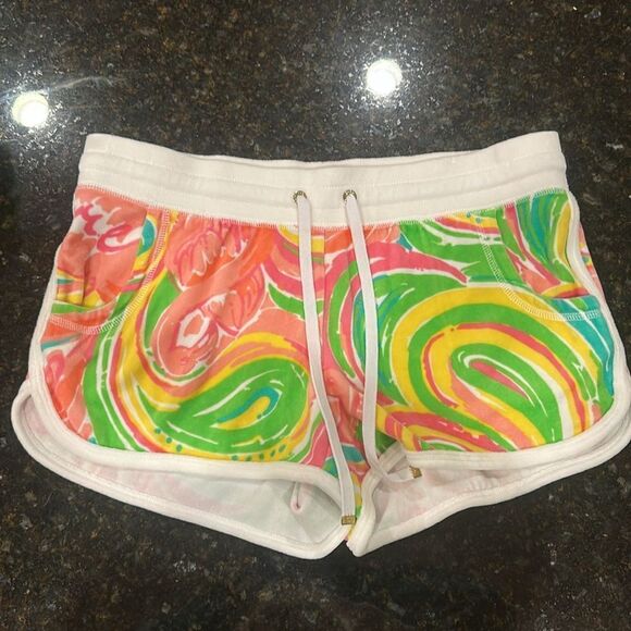 Lilly Pulitzer Velour Chrissy Beach Shorts - Picture 2 of 3